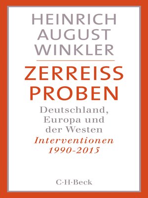 cover image of Zerreissproben